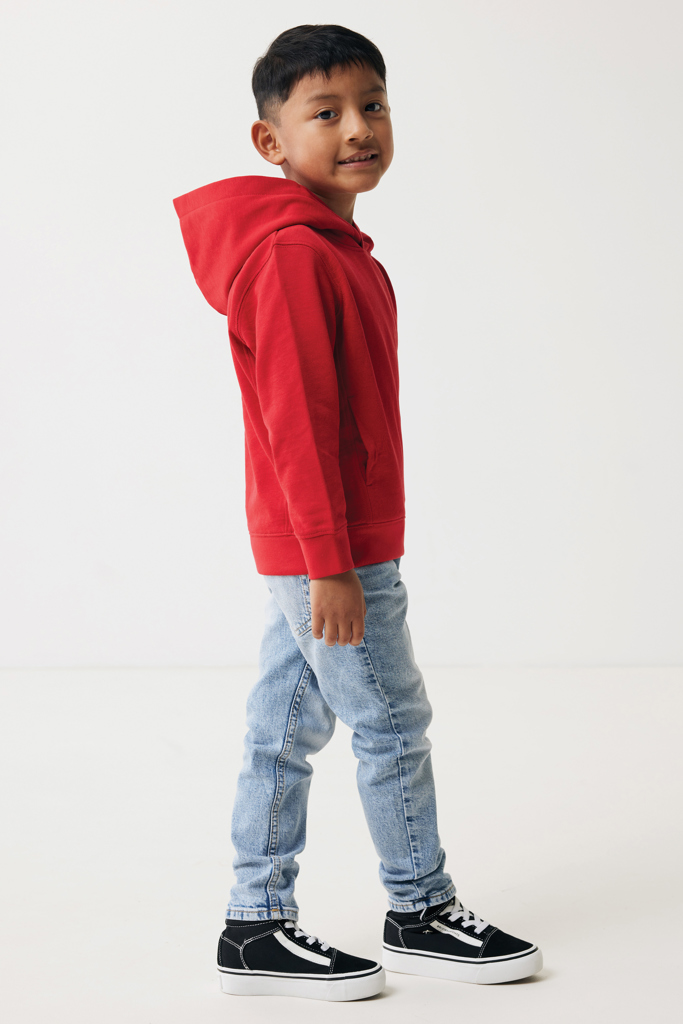 Sudadera Iqoniq Yengo capucha de algodón reciclado niños