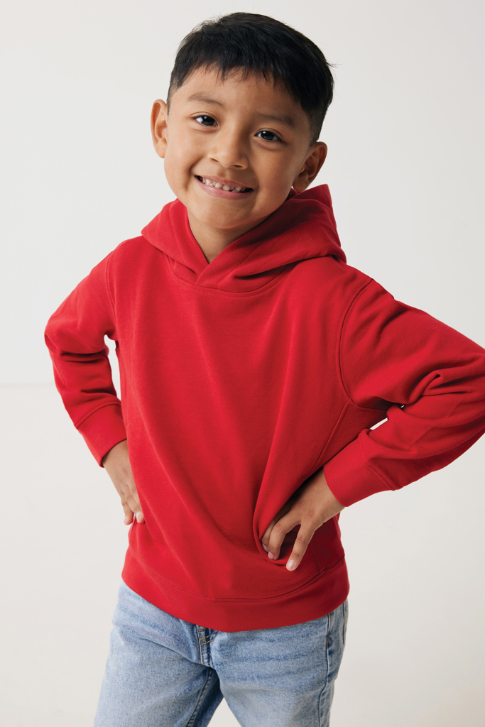 Sudadera Iqoniq Yengo capucha de algodón reciclado niños
