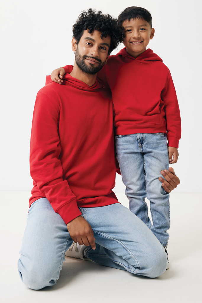 Sudadera Iqoniq Yengo capucha de algodón reciclado niños