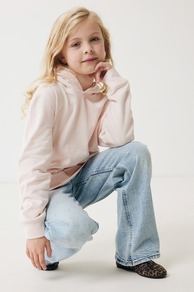 Sudadera Iqoniq Yengo capucha de algodón reciclado niños