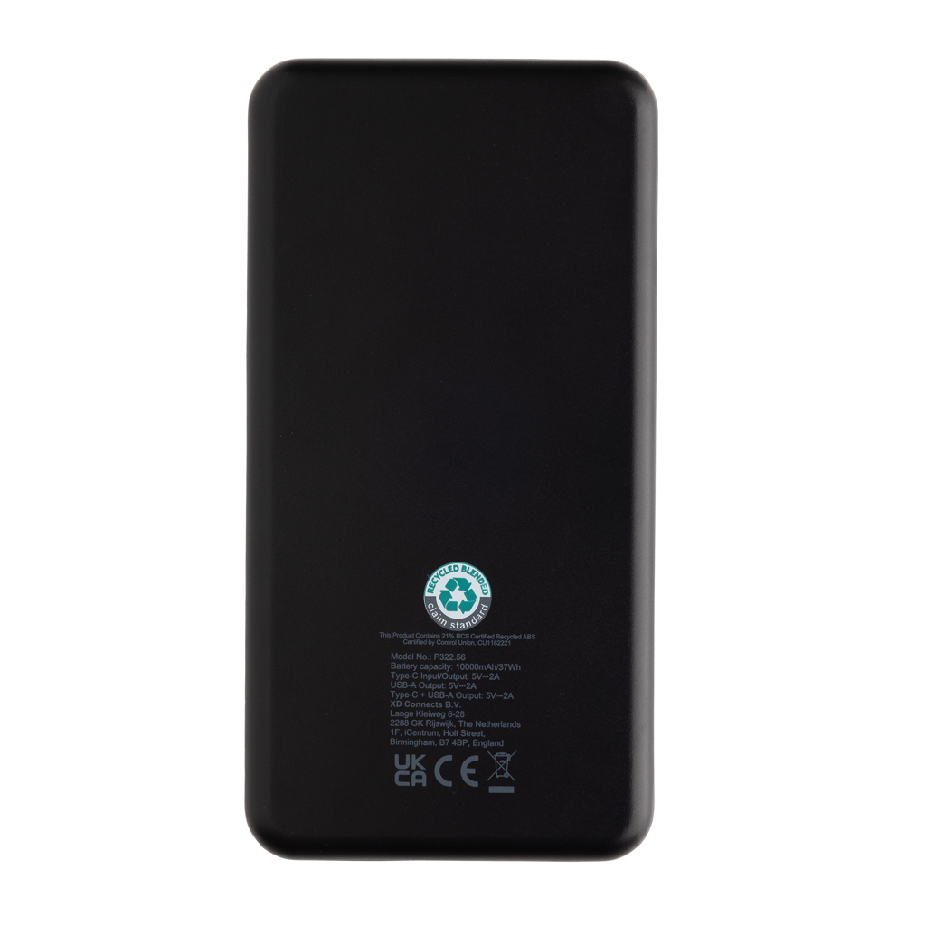 Powerbank Boostcore RCS plástico reciclado 10.000 mAh USBC