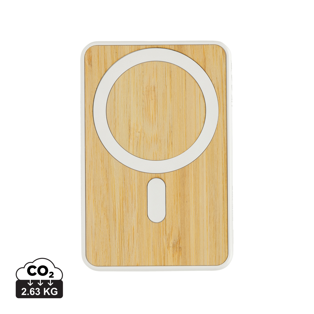 Powerbank magnático bambú Zen RCS rplastic 5.000 mAh