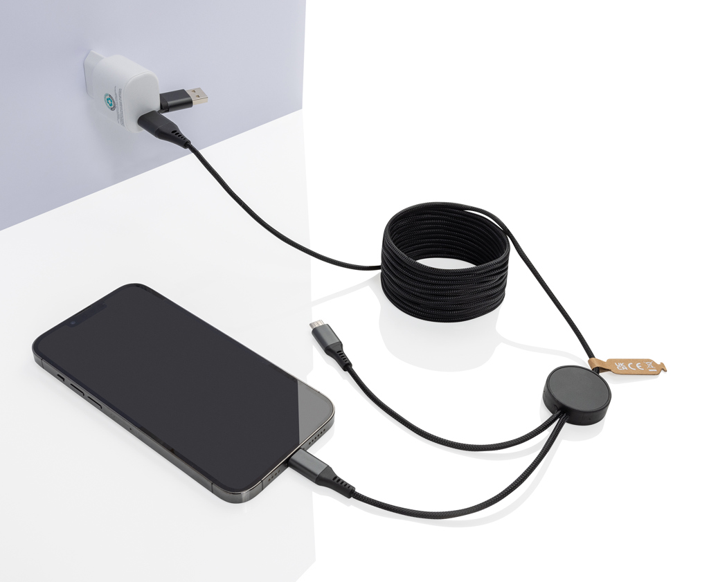 Cable Terra 4 en 1 PET reciclado 3 metros