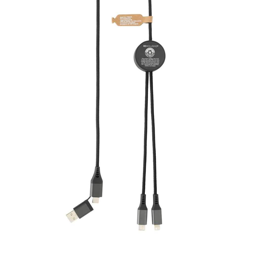 Cable Terra 4 en 1 PET reciclado 3 metros