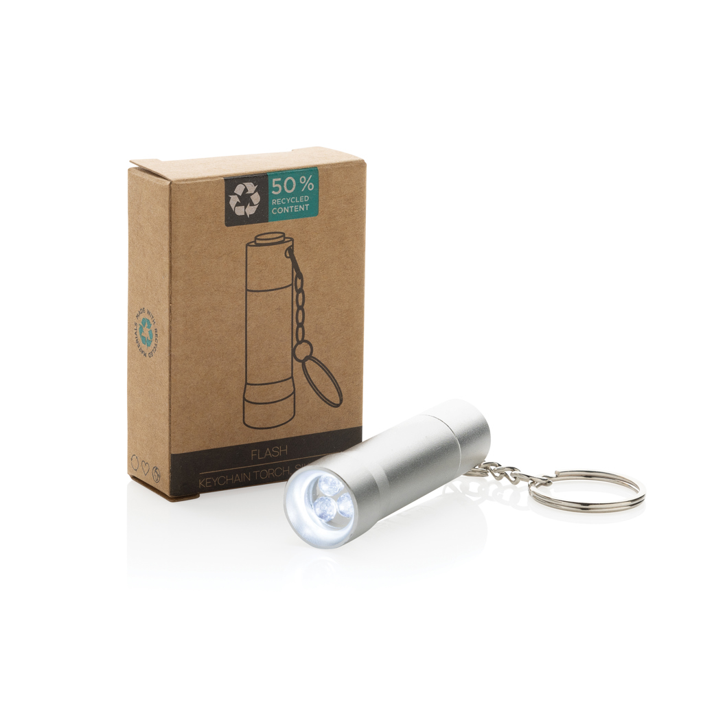 Linterna llavero de aluminio reciclado Flash RCS