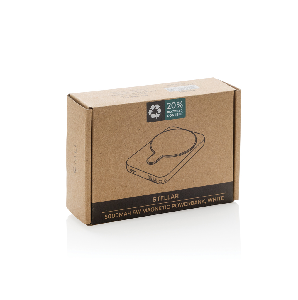 Powerbank Stellar magnético 5000 mAh y 5W plástico reciclado