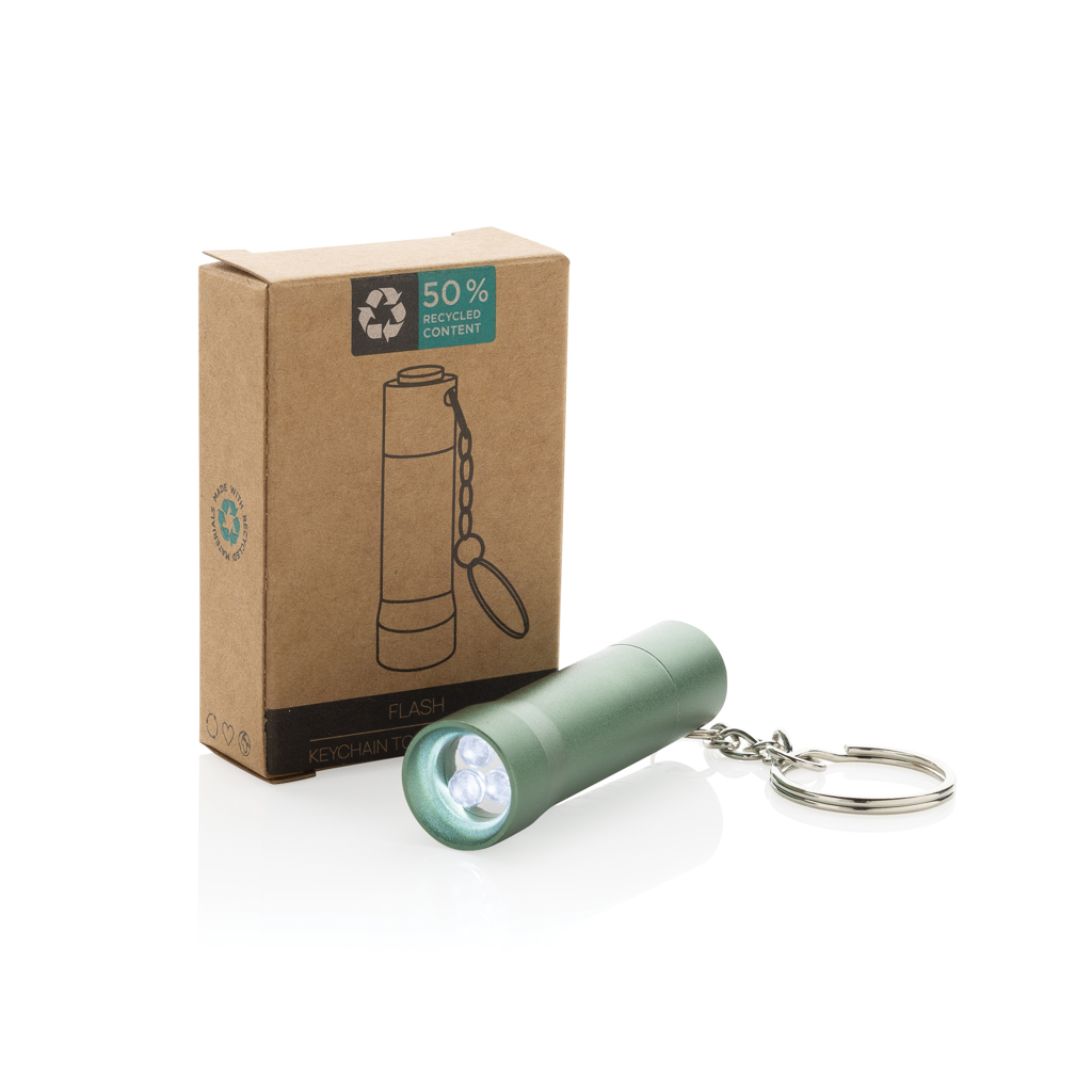 Linterna llavero de aluminio reciclado Flash RCS