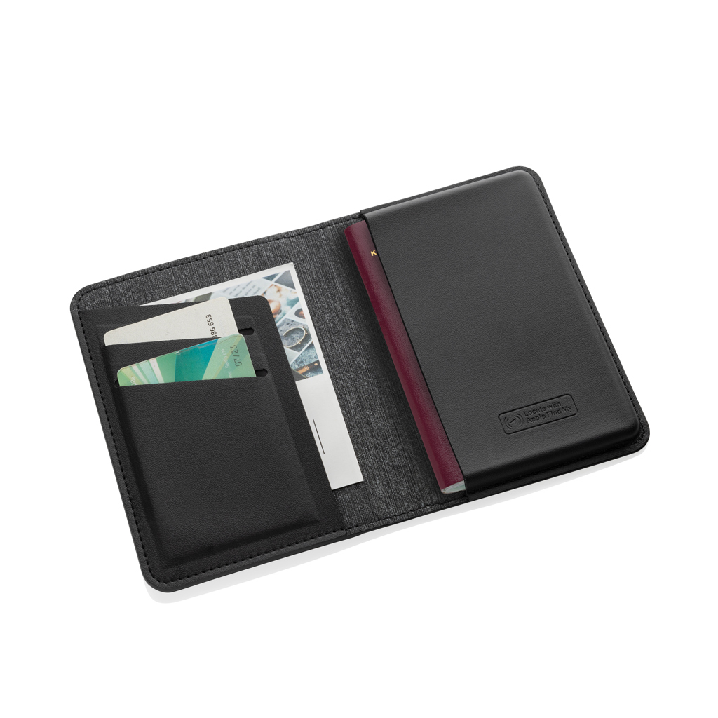 Porta pasaporte Trackmate poliéster RCS con localización