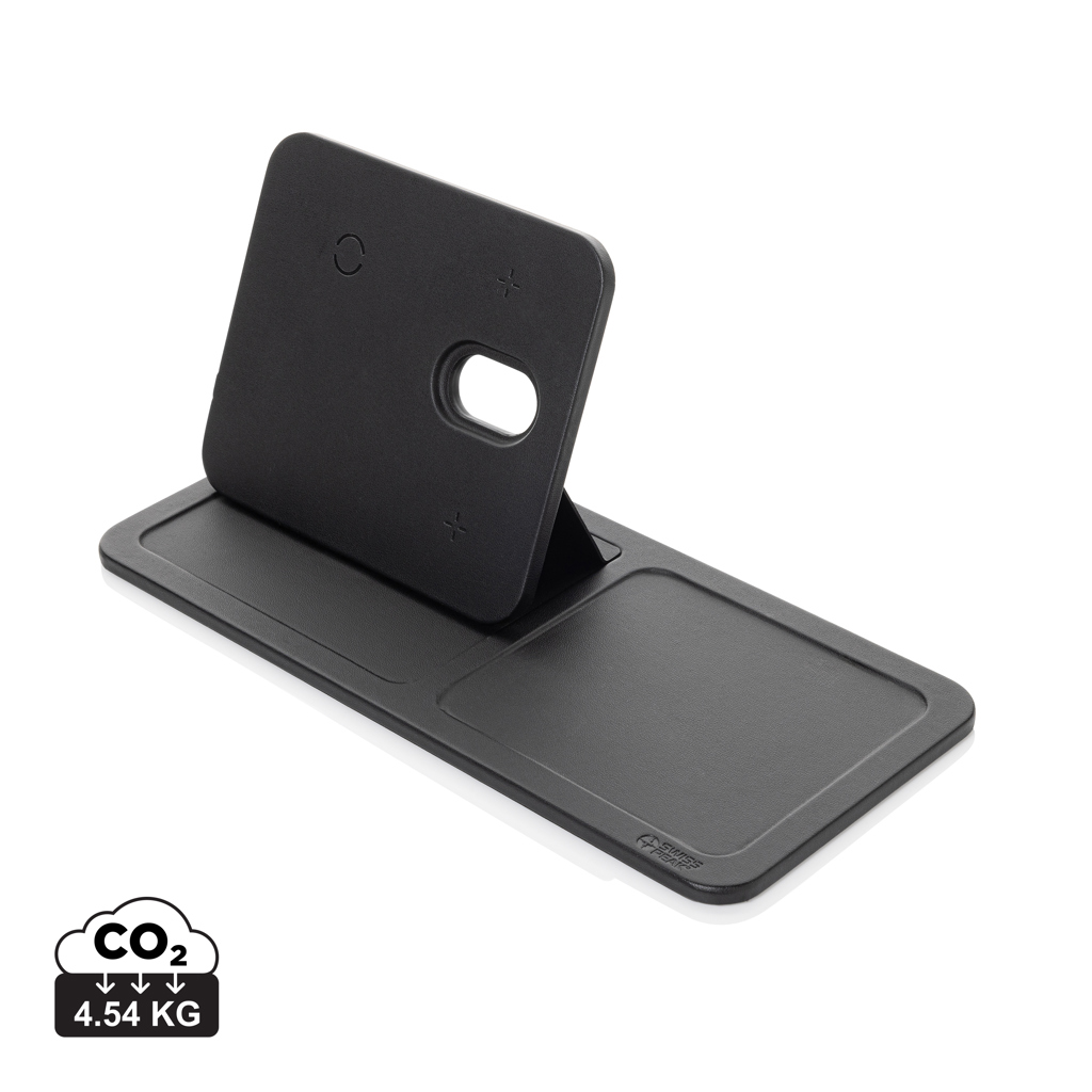 Bandeja cargador inalámbrico Swiss Peak 3 en 1 RCS  PU