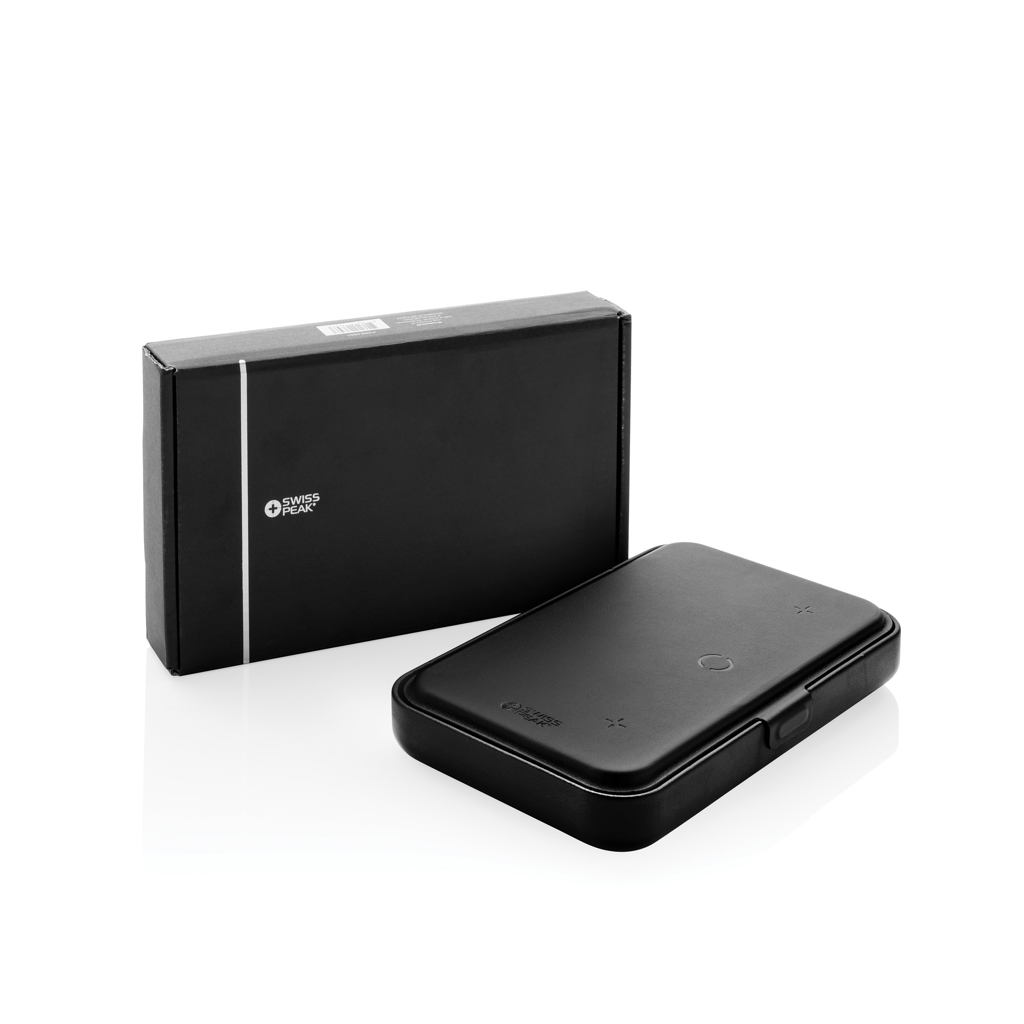 Estuche viaje reciclado RCS Swiss Peak con cargador 3 en 1