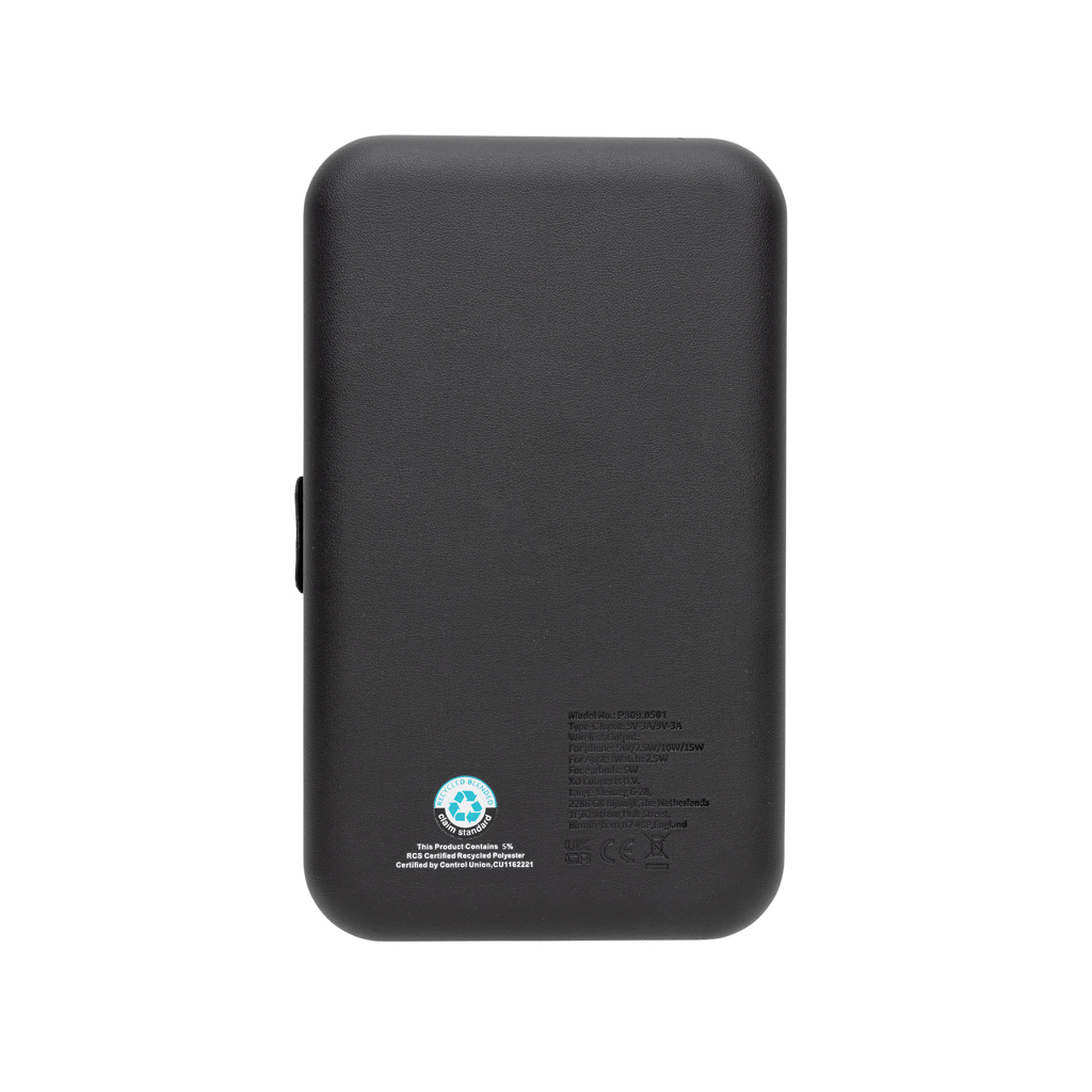 Estuche viaje reciclado RCS Swiss Peak con cargador 3 en 1