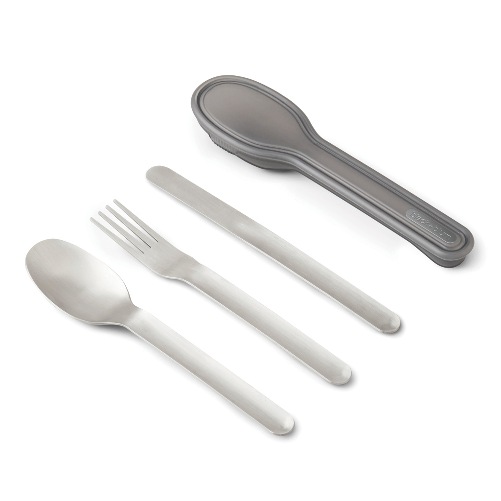 Set de cubiertos negro+Blum