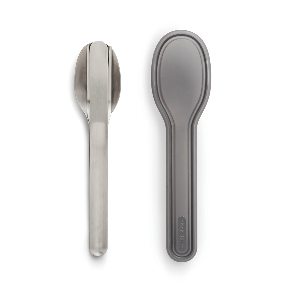 Set de cubiertos negro+Blum