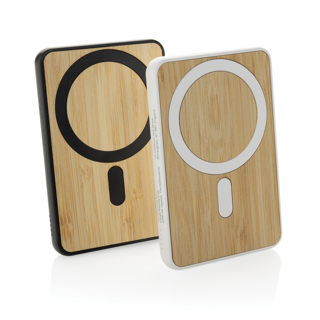 Powerbank magnático bambú Zen RCS rplastic 5.000 mAh