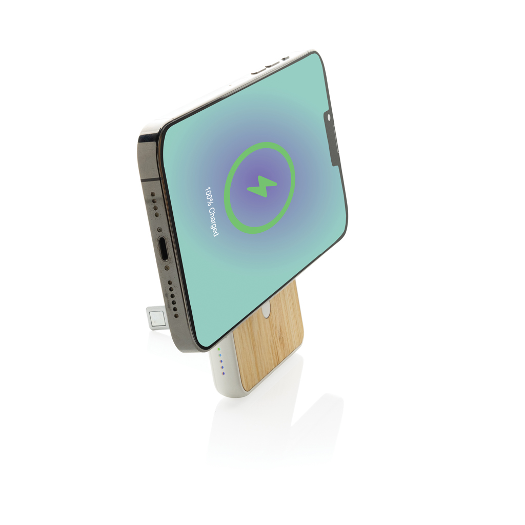 Powerbank magnático bambú Zen RCS rplastic 5.000 mAh