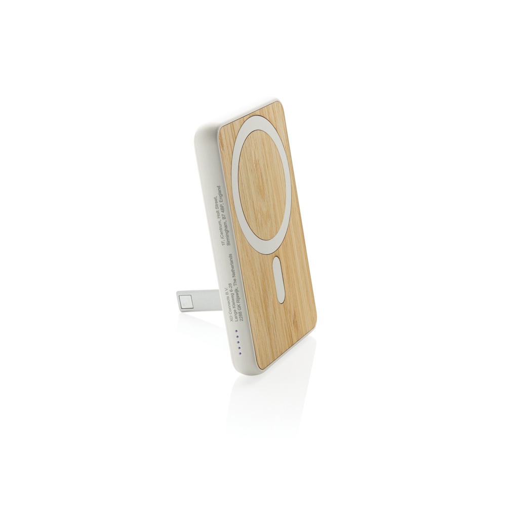 Powerbank magnático bambú Zen RCS rplastic 5.000 mAh