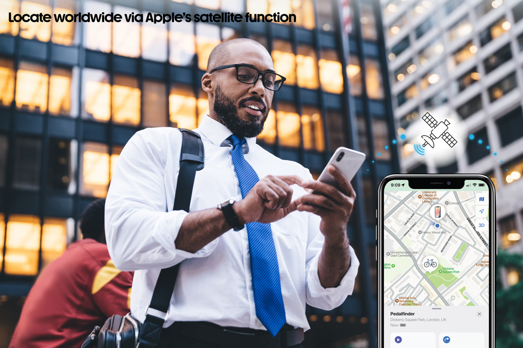 Timbre de bicicleta Pedalfinder con localizador