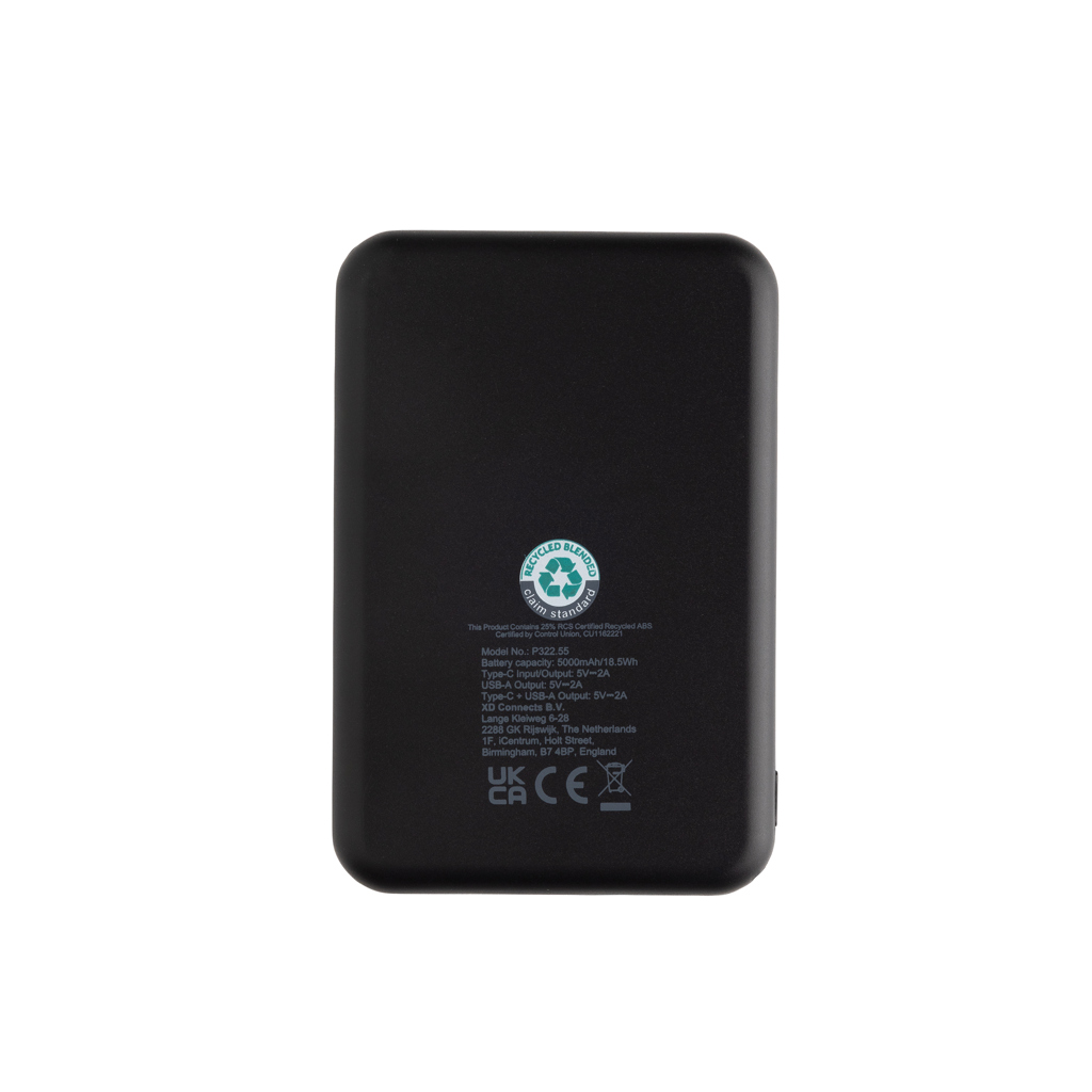 Powerbank Boostcore RCS plástico reciclado 5.000 mAh USB C