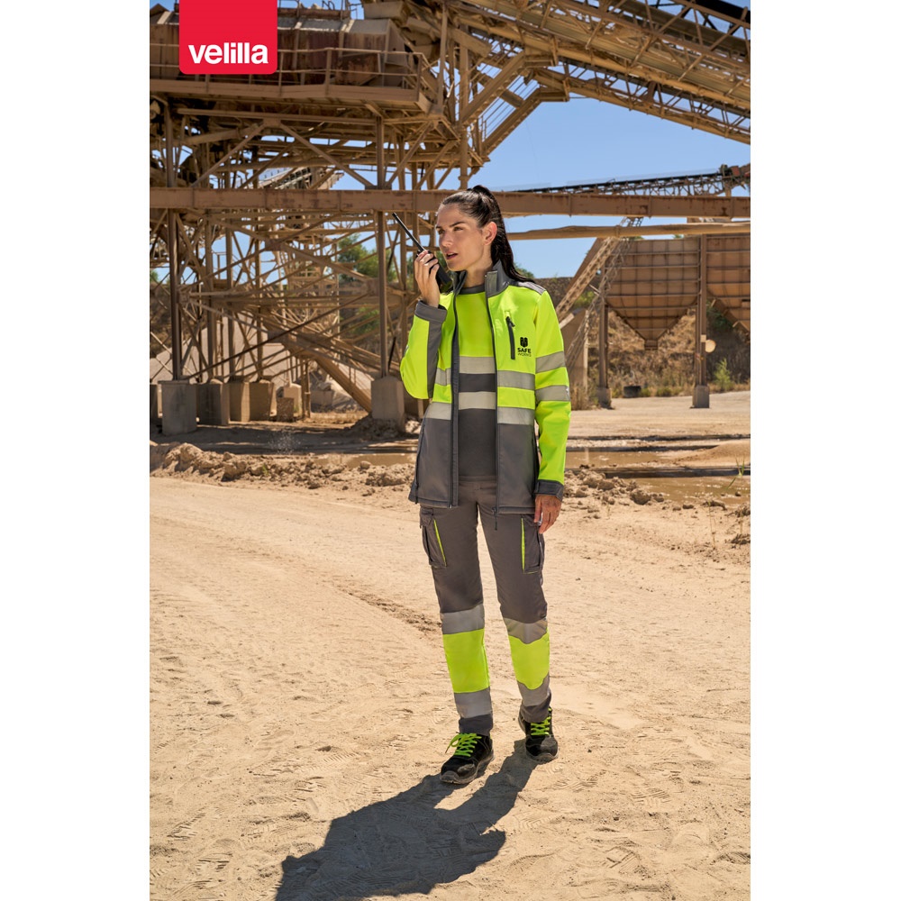 VL ZEUS. Pantalón elástico multibolsillos bicolor (240 g/m²), en algodón (46 %), EME (38 %) y poliéster (16 %)