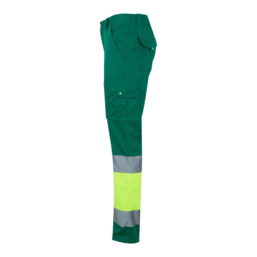 VL ZEUS. Pantalón elástico multibolsillos bicolor (240 g/m²), en algodón (46 %), EME (38 %) y poliéster (16 %)