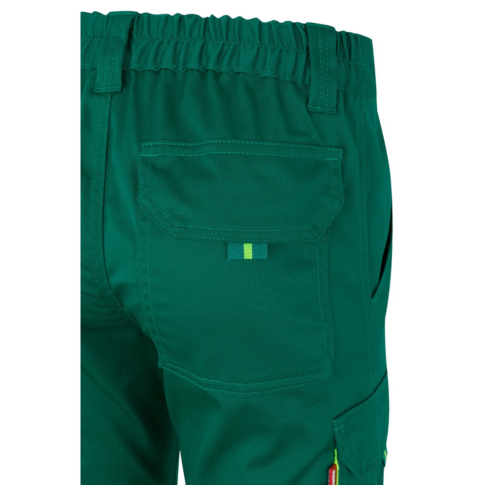 VL ZEUS. Pantalón elástico multibolsillos bicolor (240 g/m²), en algodón (46 %), EME (38 %) y poliéster (16 %)