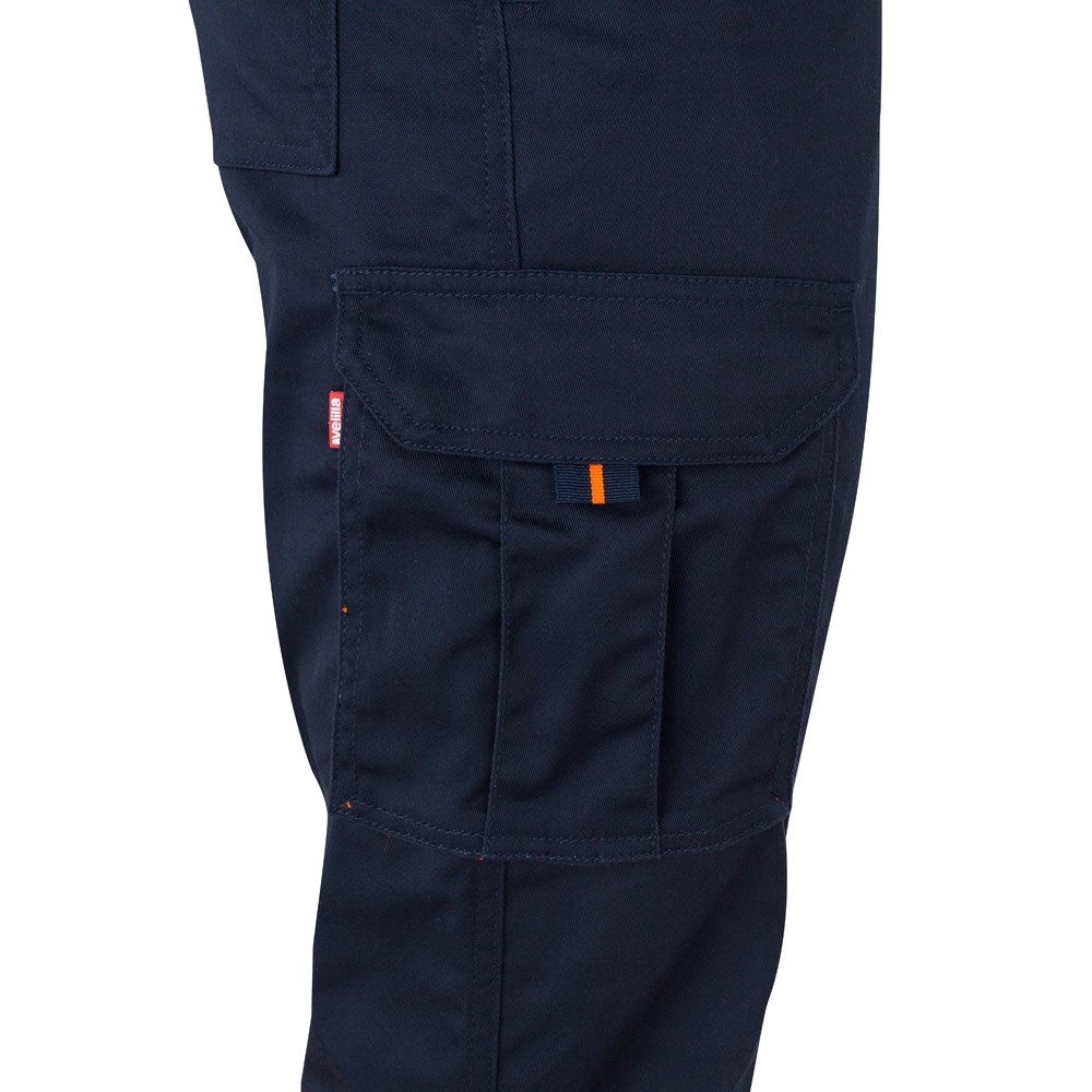 VL ZEUS. Pantalón elástico multibolsillos bicolor (240 g/m²), en algodón (46 %), EME (38 %) y poliéster (16 %)