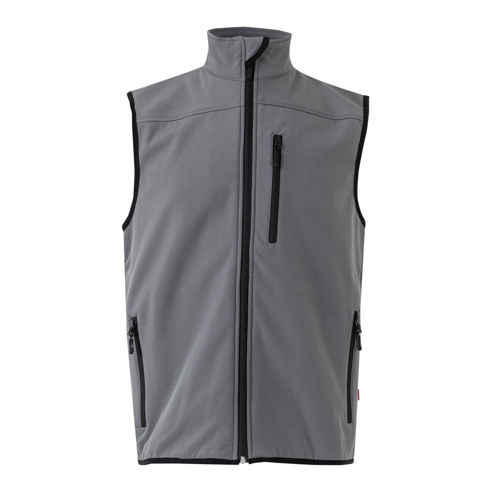 VL VARUNA. Chaleco soft shell (280g/m²), con forro polar, en poliéster (94%) y elastano (6%)