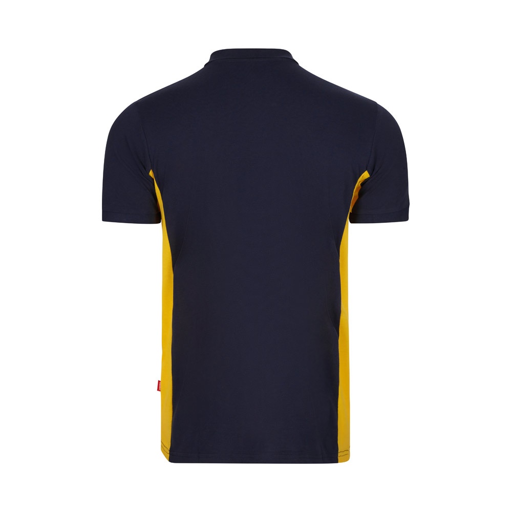 VL SUPAY. Polo piqué bicolor (180g/m²), manga corta, en algodón (60%) y poliéster (40%)