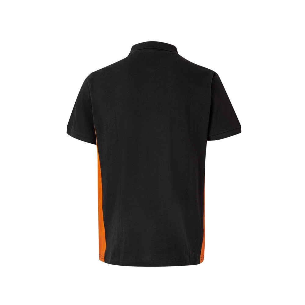 VL SUPAY. Polo piqué bicolor (180g/m²), manga corta, en algodón (60%) y poliéster (40%)
