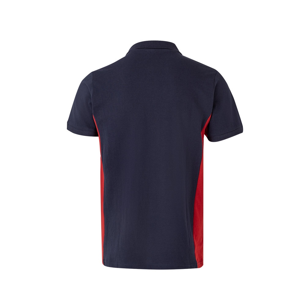 VL SUPAY. Polo piqué bicolor (180g/m²), manga corta, en algodón (60%) y poliéster (40%)