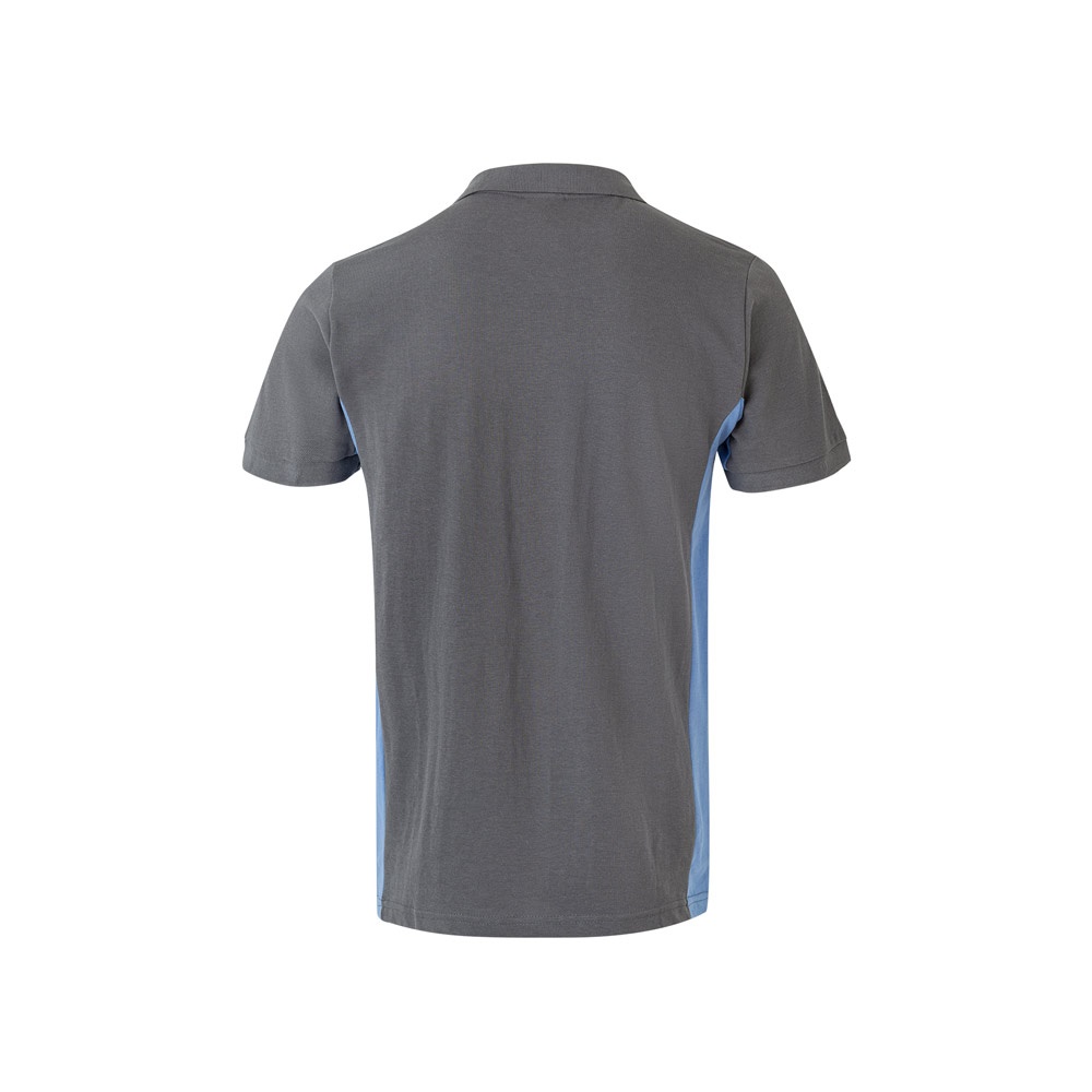 VL SUPAY. Polo piqué bicolor (180g/m²), manga corta, en algodón (60%) y poliéster (40%)