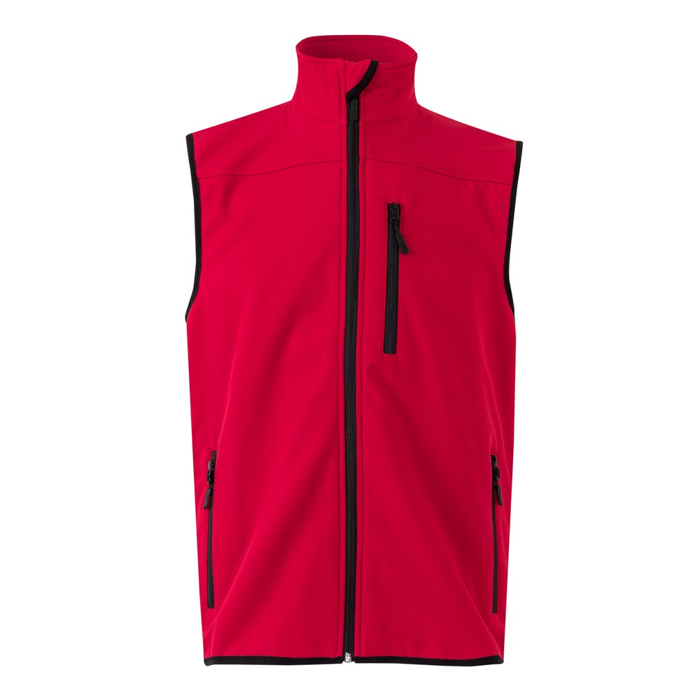 VL VARUNA. Chaleco soft shell (280g/m²), con forro polar, en poliéster (94%) y elastano (6%)