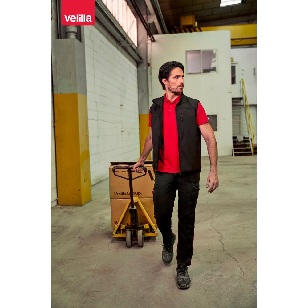 VL VARUNA. Chaleco soft shell (280g/m²), con forro polar, en poliéster (94%) y elastano (6%)