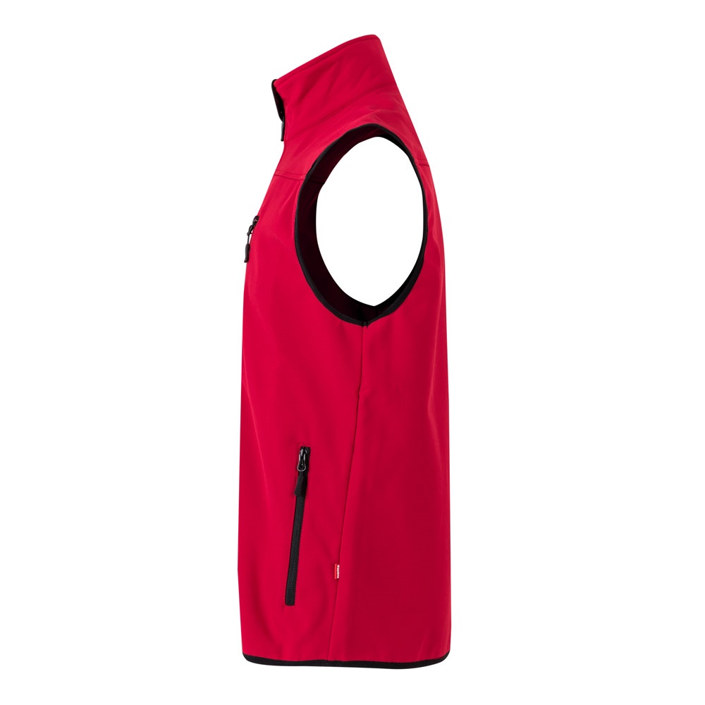 VL VARUNA. Chaleco soft shell (280g/m²), con forro polar, en poliéster (94%) y elastano (6%)