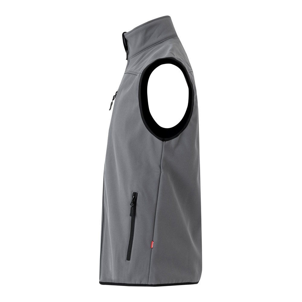VL VARUNA. Chaleco soft shell (280g/m²), con forro polar, en poliéster (94%) y elastano (6%)