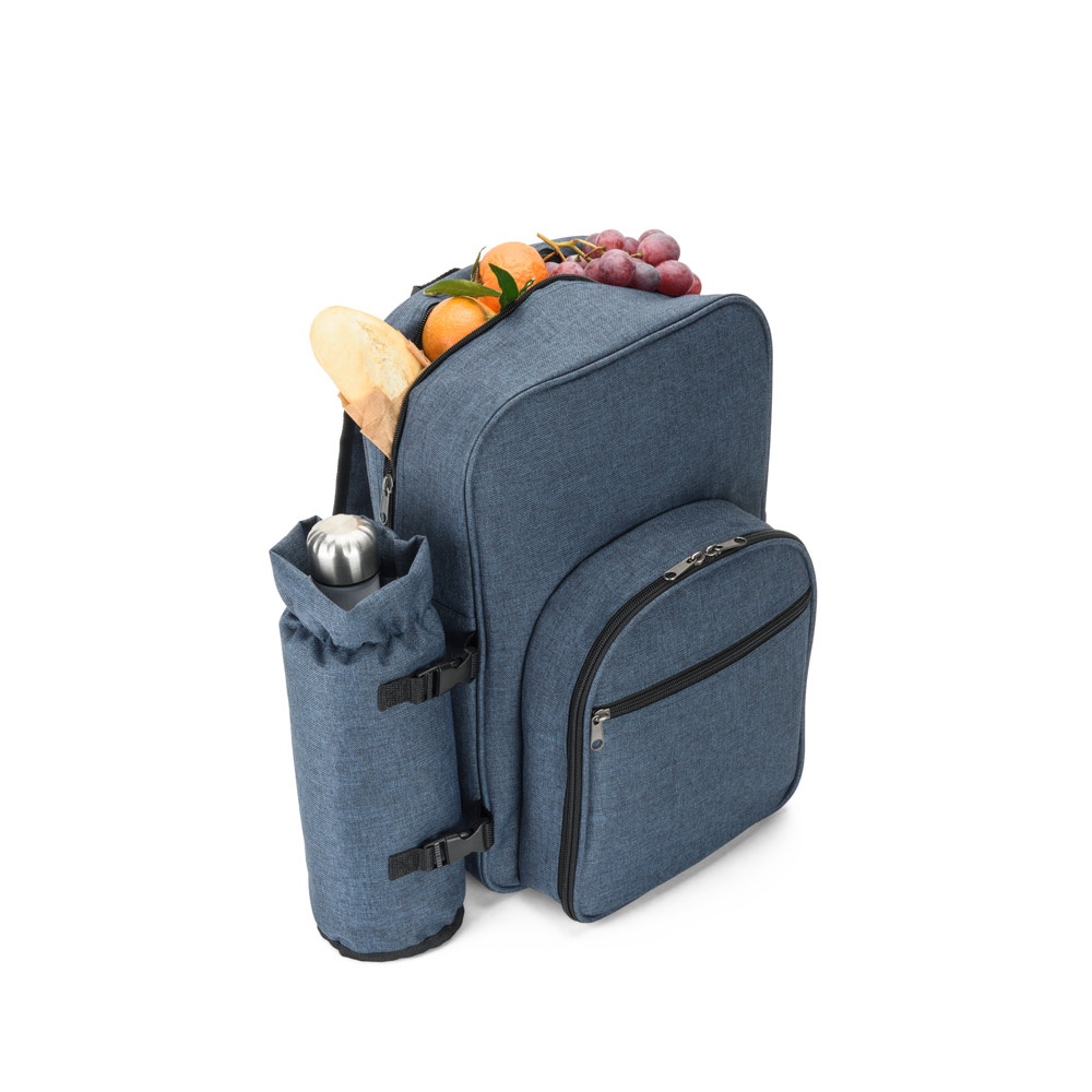 WHITSUNDAY. Mochila nevera para pícnic de poliéster reciclado de alta densidad 600D