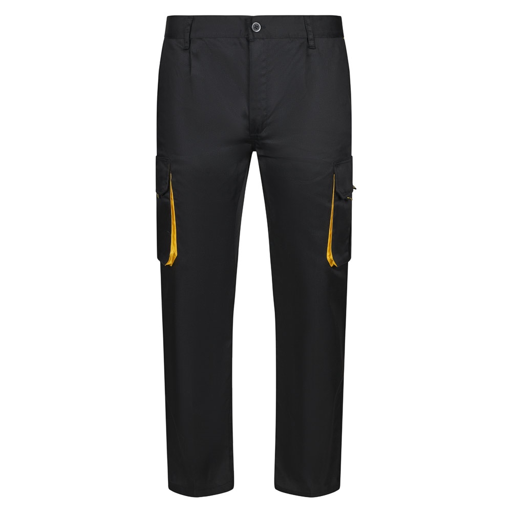 VL HYPNOS. Pantalón de sarga multibolsillos bicolor (200g/m²), en algodón (35%) y poliéster (65%)
