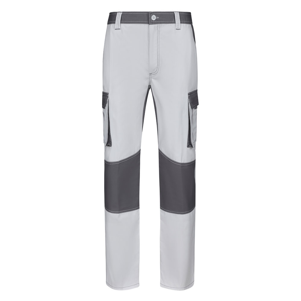 VL NJORD. Pantalón de sarga multibolsillos bicolor (240 g/m²), en algodón (35%) y poliéster (65%)