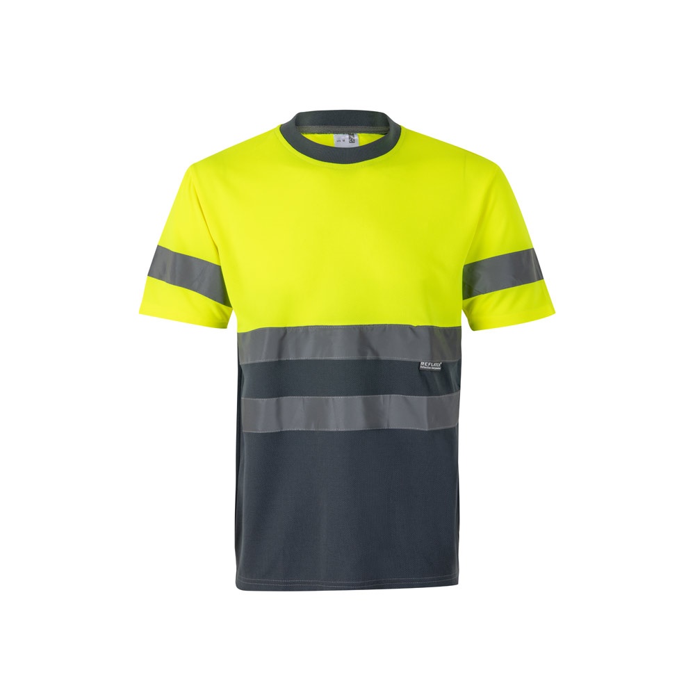 VL BRAHMA. Camiseta técnica bicolor ojo de pájaro (140g/m²), en poliéster (100%)