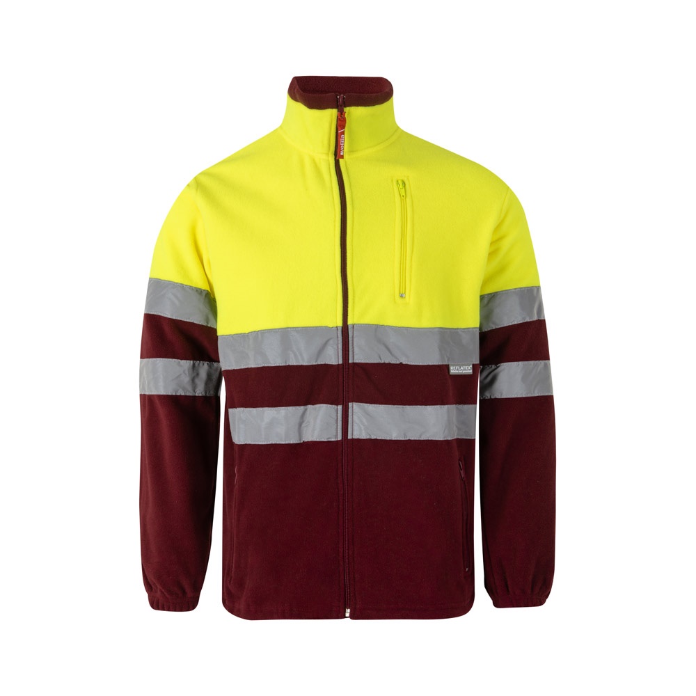 VL EROS. Chaqueta polar bicolor (280 g/m²), en poliéster (100%)
