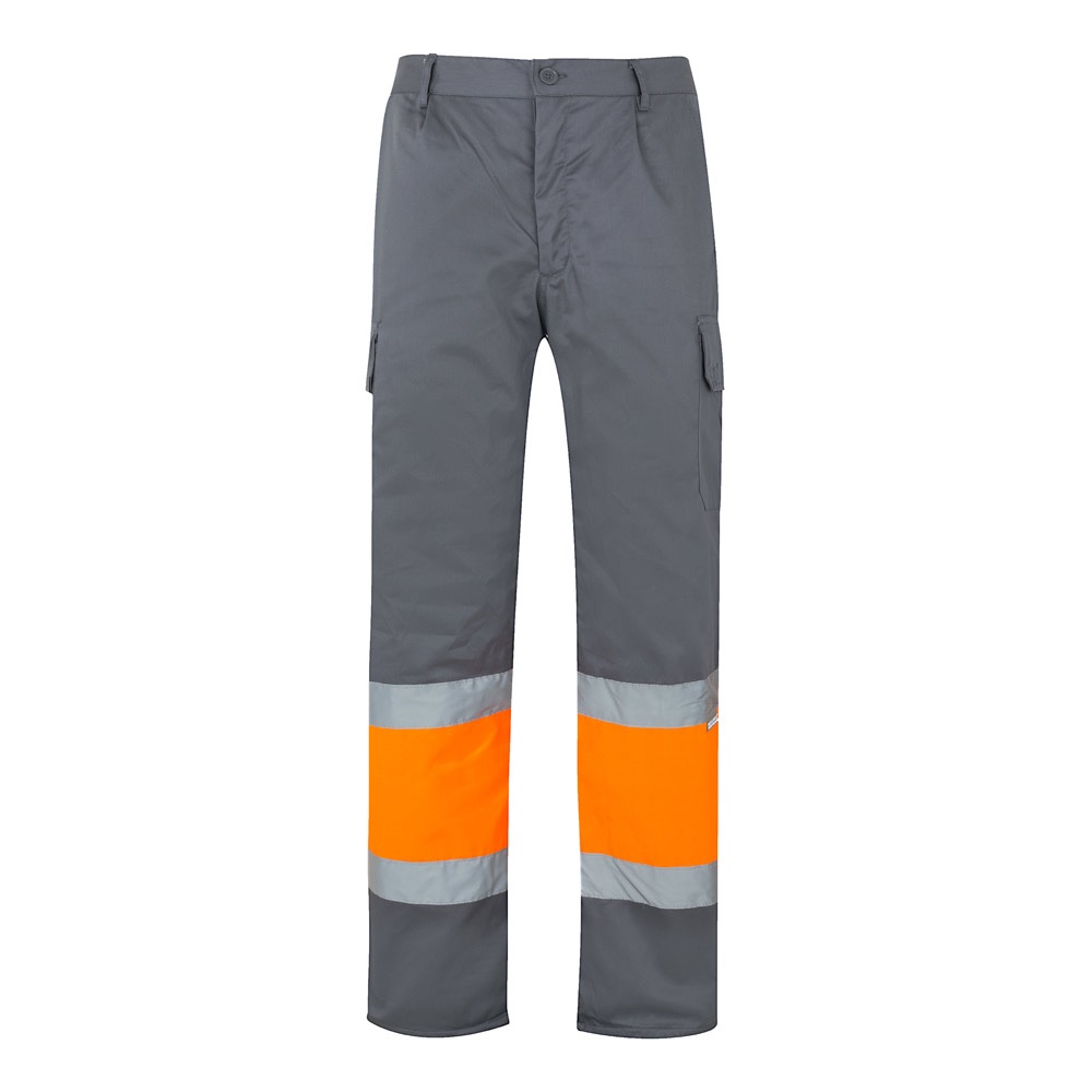 VL ATHENA. Pantalón de sarga bicolor (210 g/m²), forrado, multibolsillos, en algodón (20 %) y poliéster (80 %)