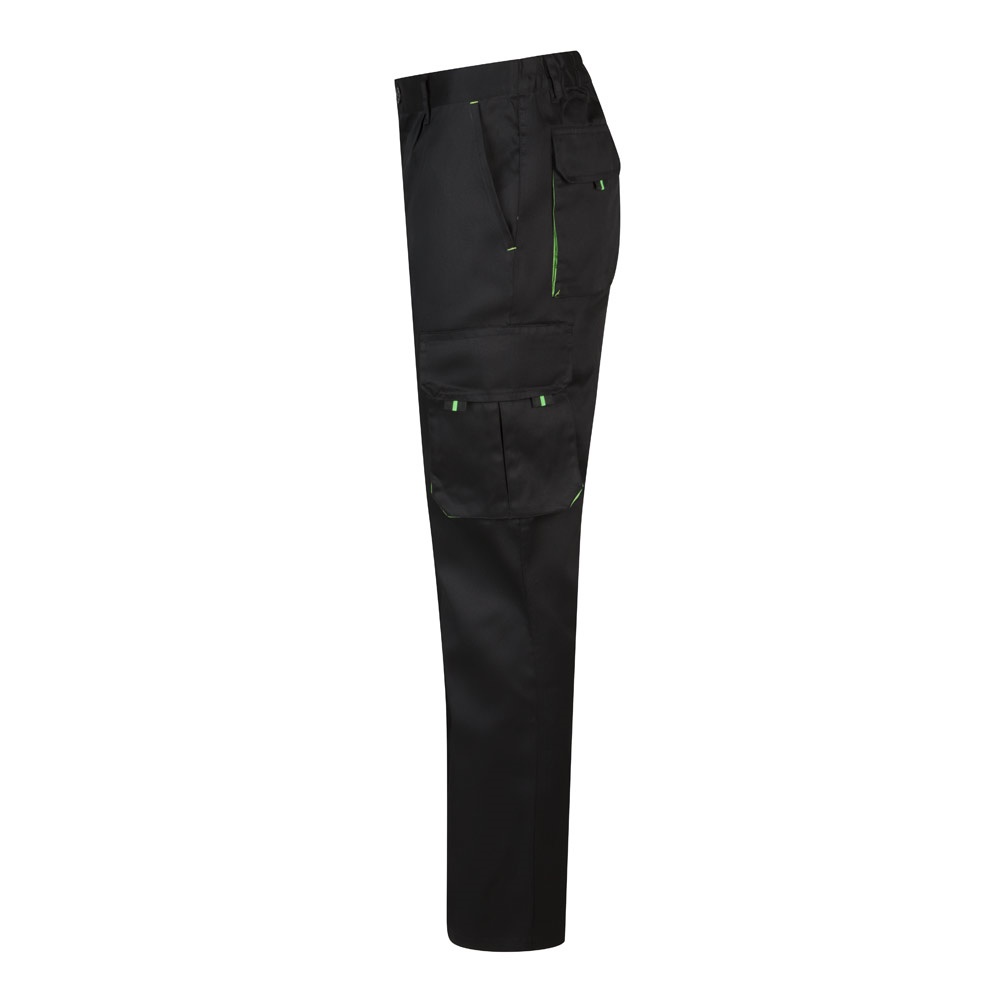 VL HYPNOS. Pantalón de sarga multibolsillos bicolor (200g/m²), en algodón (35%) y poliéster (65%)