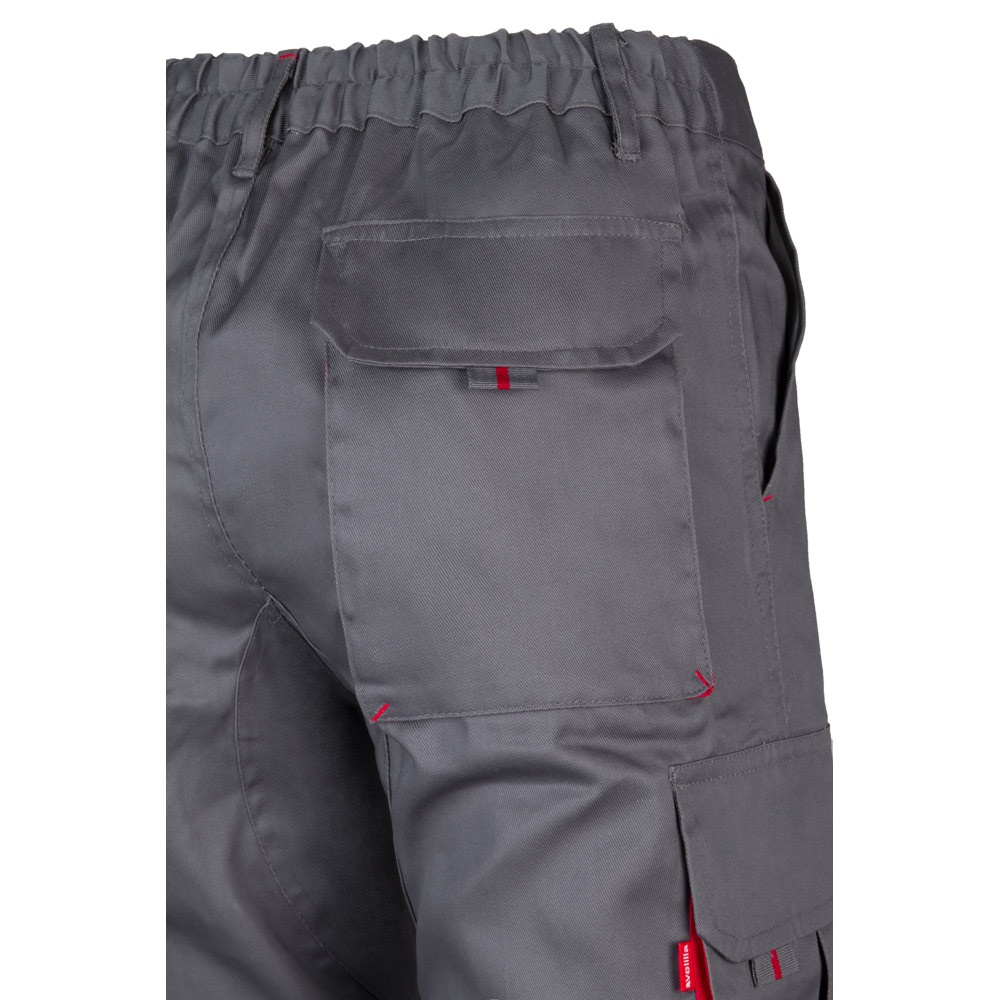 VL HYPNOS. Pantalón de sarga multibolsillos bicolor (200g/m²), en algodón (35%) y poliéster (65%)