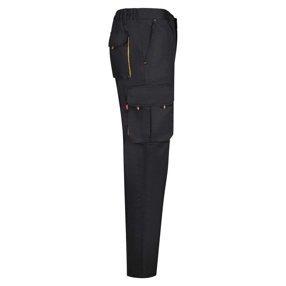 VL HYPNOS. Pantalón de sarga multibolsillos bicolor (200g/m²), en algodón (35%) y poliéster (65%)