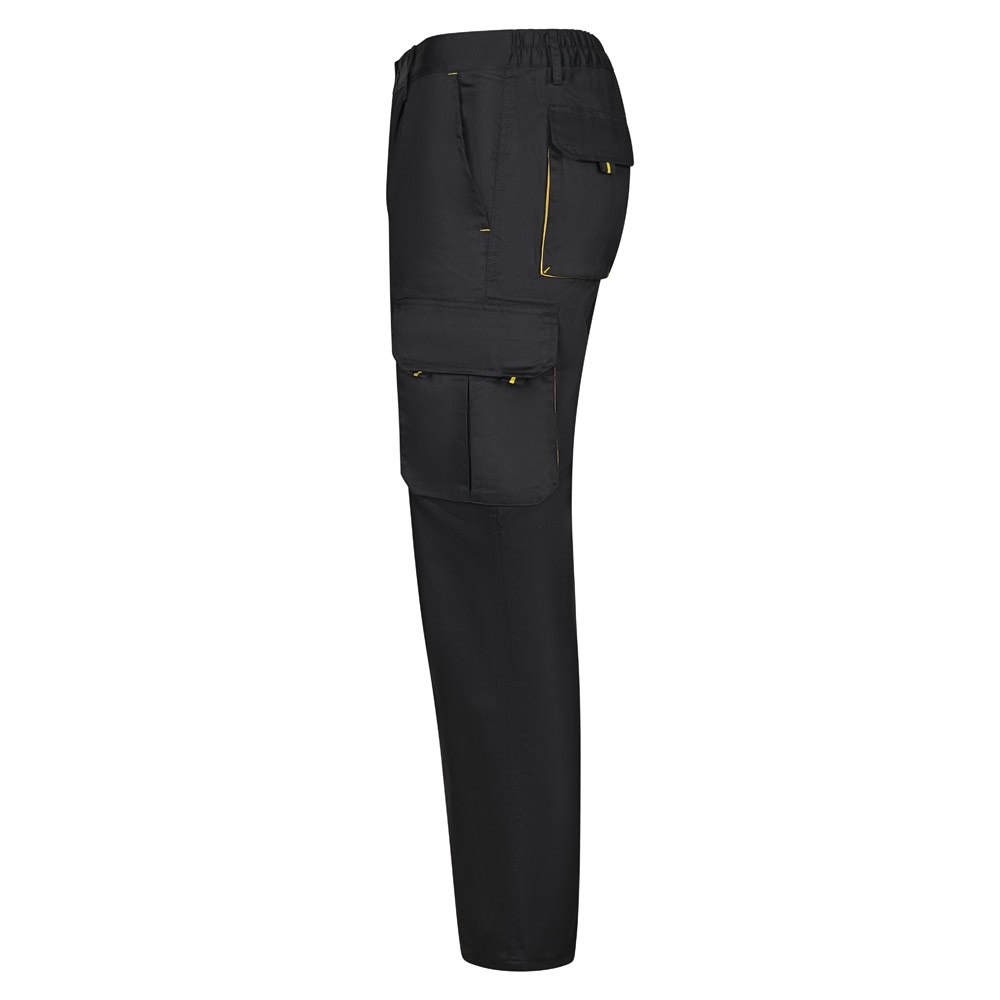 VL HYPNOS. Pantalón de sarga multibolsillos bicolor (200g/m²), en algodón (35%) y poliéster (65%)