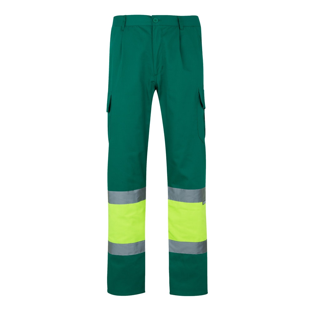 VL POSEIDON. Pantalón de sarga multibolsillos bicolor (210 g/m²), en algodón (20 %) y poliéster (80 %)