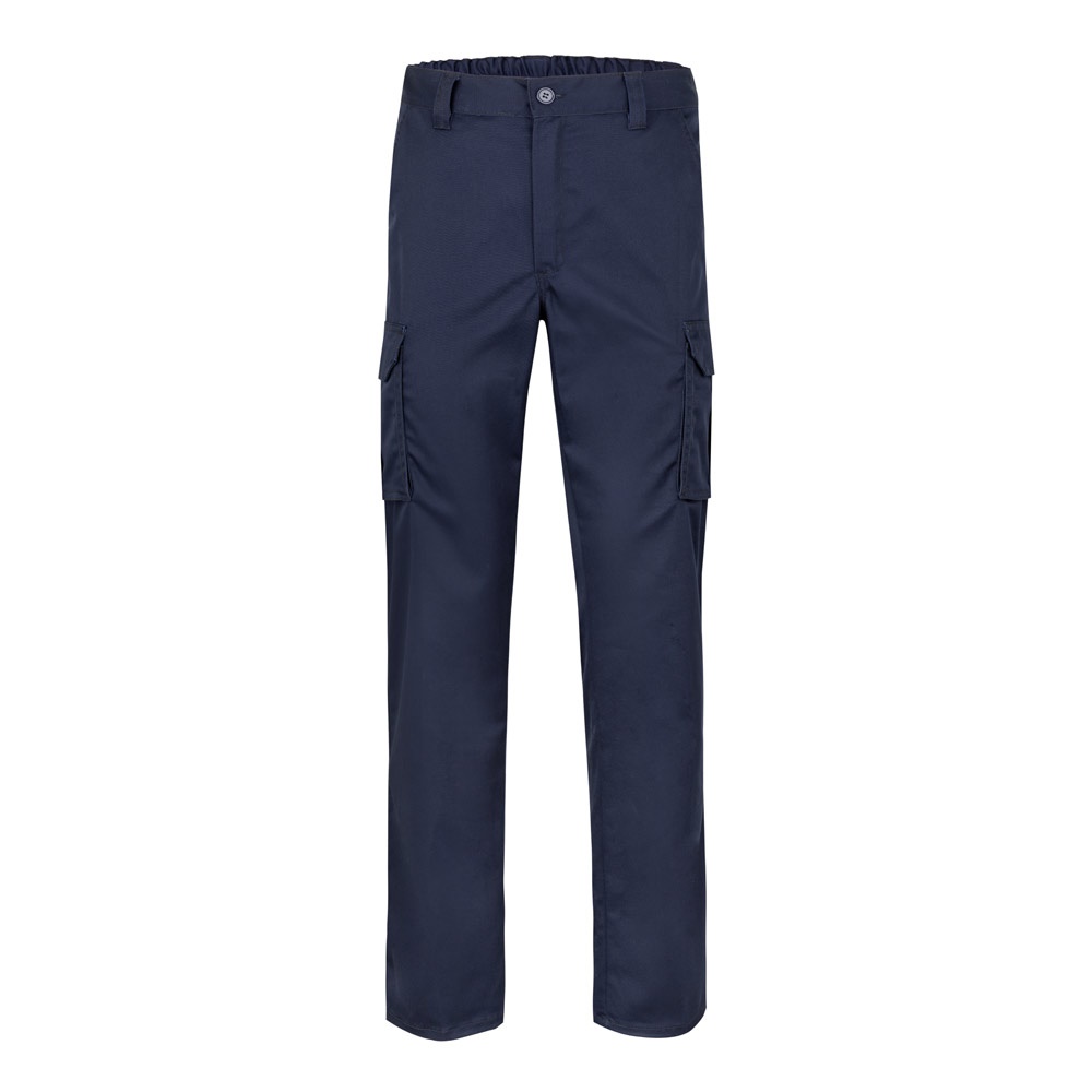 VL PAN. Pantalón elástico multibolsillos (290g/m²), en algodón (46%), EME (38%) y poliéster (16%)