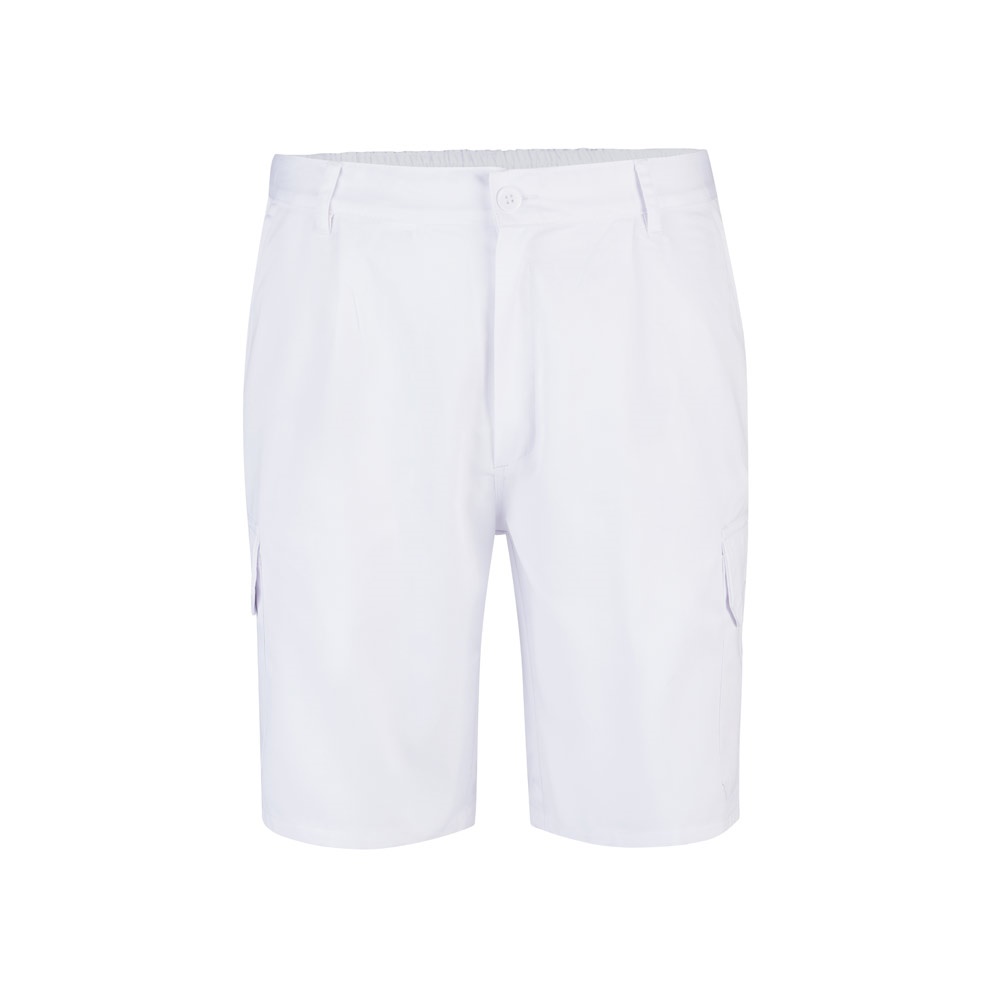 VL CHIONE. Bermudas en sarga multibolsillos (200g/m²), en algodón (35%) y poliéster (65%)