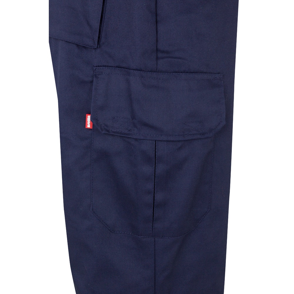VL POSEIDON LARGE. Pantalón de sarga multibolsillos bicolor (210 g/m²), en algodón (20 %) y poliéster (80 %)