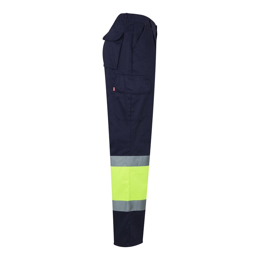 VL POSEIDON LARGE. Pantalón de sarga multibolsillos bicolor (210 g/m²), en algodón (20 %) y poliéster (80 %)